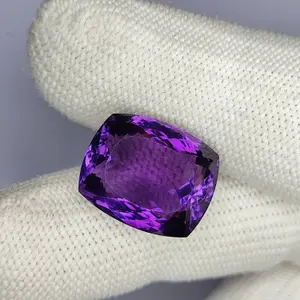 17.50 Carat 18x14x10 Purple Amethyst 100% Natural Rectangle Shape Loose Gemstone, February Birthstone, Amethyst Ring, Valentine gift