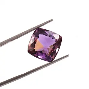 11.15 Carat 100% Natural Untreated 13x12x10 MM Ametrine Cushion Shape Loose Gemstone Double Ametrine, Bi Color Ametrine, Ametrine Pandent