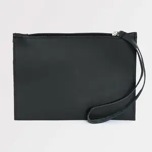 Black Leather Clutch