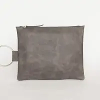 Stylish Grey Leather Clutch Stylish Grey Leather Clutch