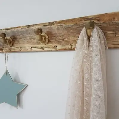 Coat Rack, repurposed wood, OOAK