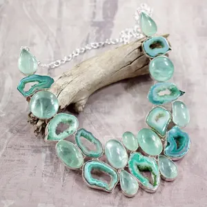 Gorgeous Aquamarine Bib Necklaces
