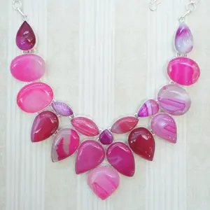 Pink Bib Necklaces