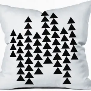 Black & White geo print, Decorative pillow