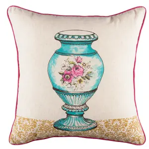 Vintage style old royal vase print