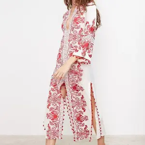 White long boho dress/tunic