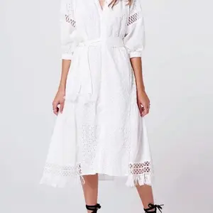 Boho Midi A-Line alternative bridal dress
