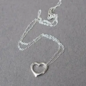 Open Heart Sterling Silver pendant and Necklace